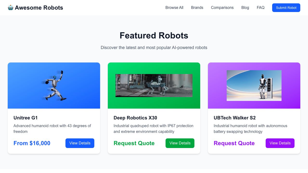 Awesome Robots Platform